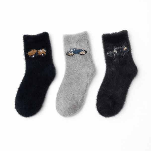 Cdeck Baby Woolen Socks (0–2 Years) – Soft, Warm & Cozy | Pack of 3 Pairs